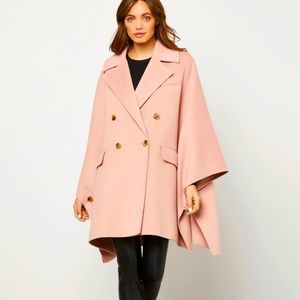 BCBG double breasted  capelet